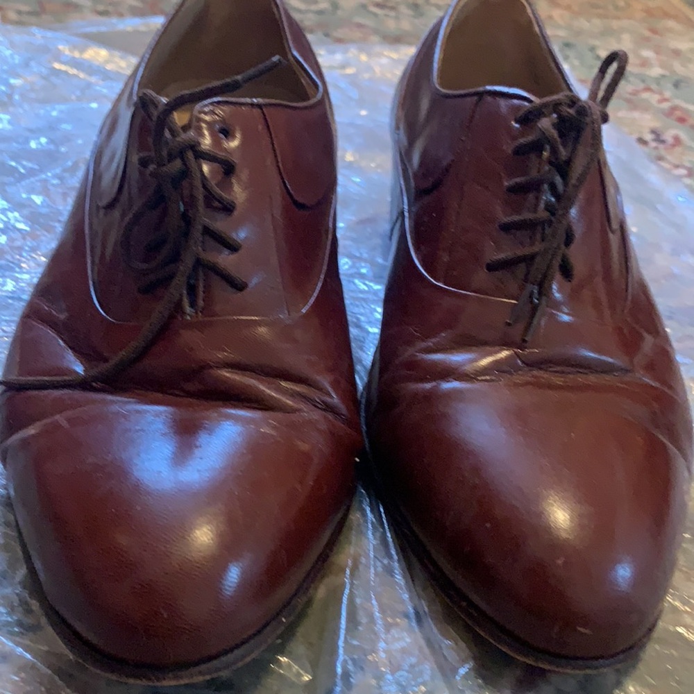 AURELIO GARCIA SPAIN SZ 10, BROWN PREOWNED SHOES